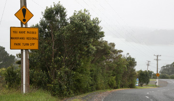 You have passed the park turnoff