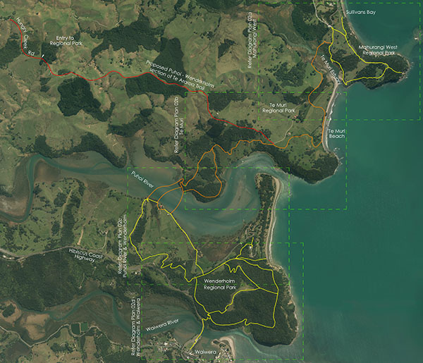 Mahurangi Coastal Trail, all sections