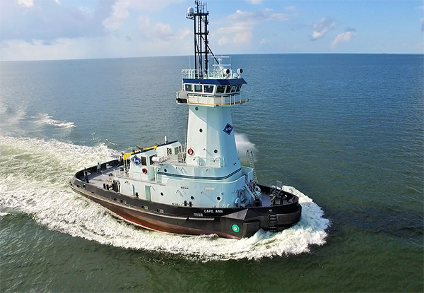 Pusher tug, the Cape Ann