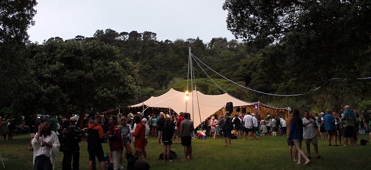2024 Mahurangi Regatta crowd outside new marquee