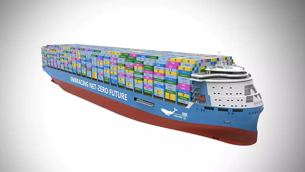 Rendering of thorium-powered containership KUN-24AP