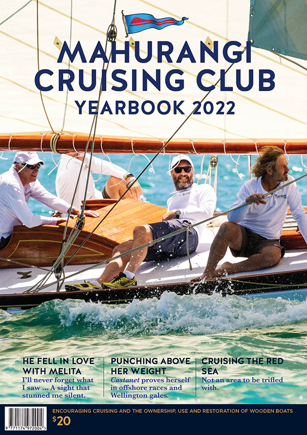 Mahurangi Cruising Club Yearbook cover, 2022