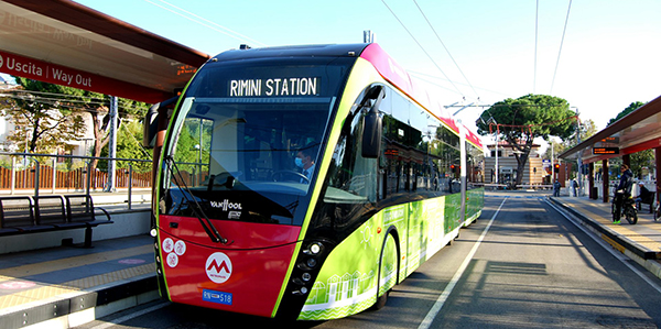 Metromare launch, Van Hool Exquicity trolleybus