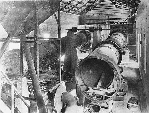 Rotary kilns at Wilson cement works