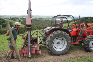 Old school fence underlined the scale of sediment generation