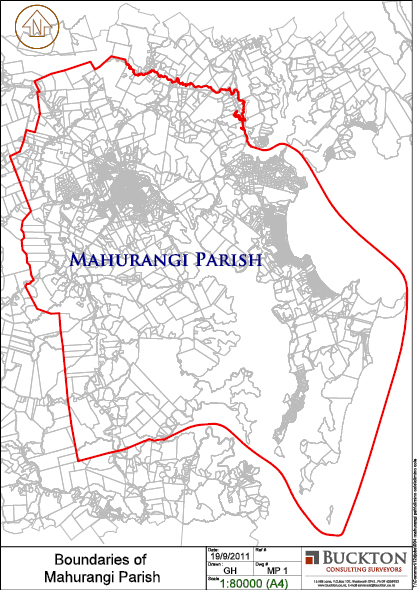 Mahurangi Parish boundary