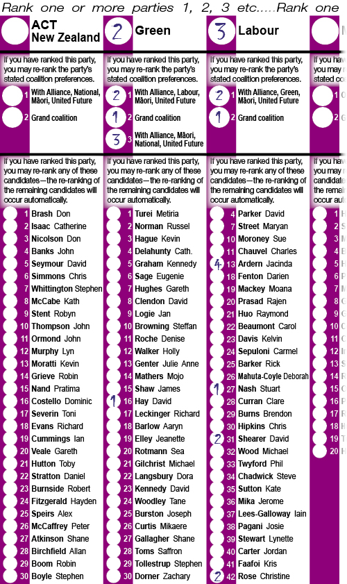 Coalition ballot mock-up