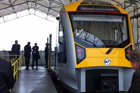 CAF electric train mock-up