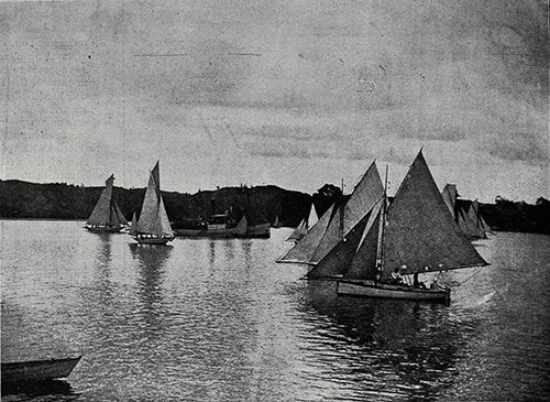 Start of the half-decked yacht race