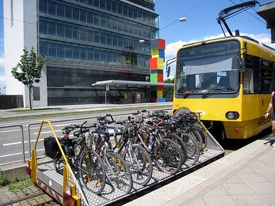 Light rail cycle flatcar