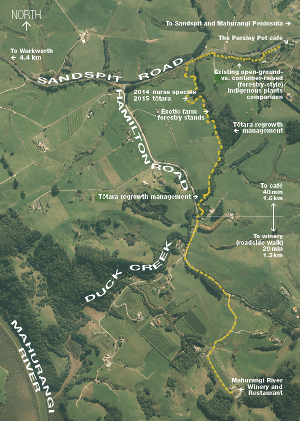 Mahurangi Farm-Forestry Trail map