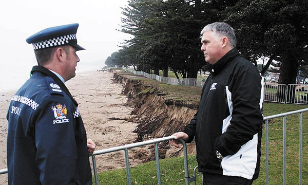 Mark Mitchell, Orewa Beach erosion