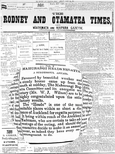Rodney and Otamatea Times, 1901