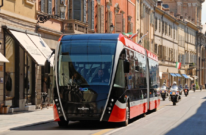 Van Hool trolleybus trial, Parma