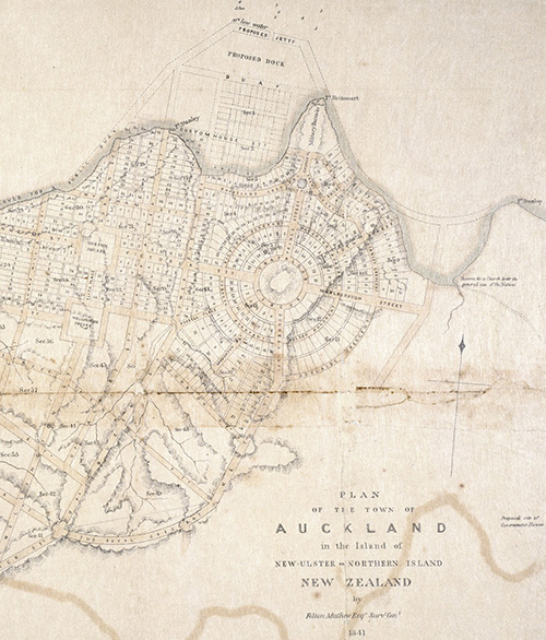 Plan of the town of Auckland, Felton Mathew