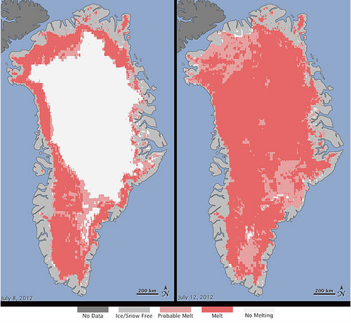 Greenland ice sheet melt