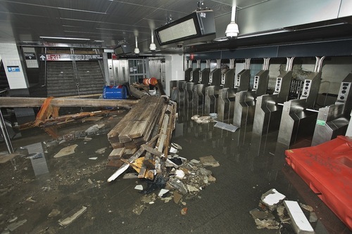 South Ferry Subway Station, Hurricane Sandy