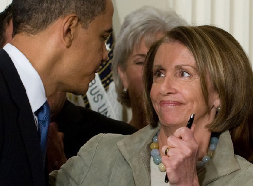 Nancy Pelosi, Barack Obama