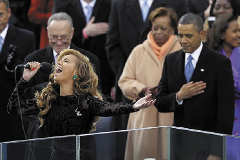 Beyonce, Obama reinauguration