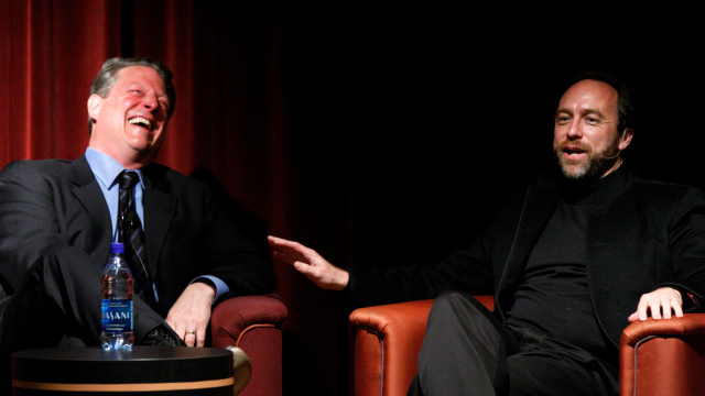 Al Gore and Jimmy Wales