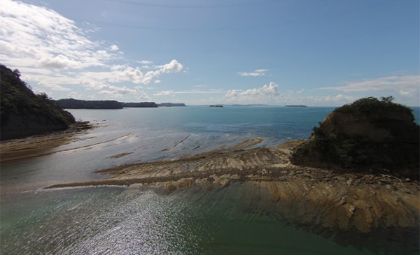 Scotts Landing, drone image from north