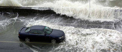 Tamaki Drive storm surge, 2014