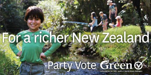 For a Richer New Zealand election hoarding