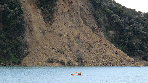 Wenderholm Bluff slip