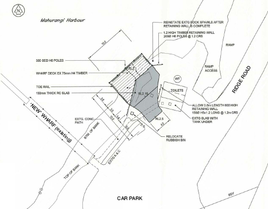 Plan of Vehicle Wharf