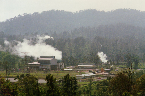 Geothermal power generation at Kamojang