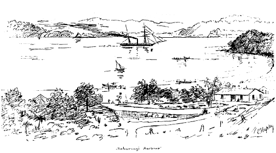 Charles Heaphy sketch, Scotts Landing