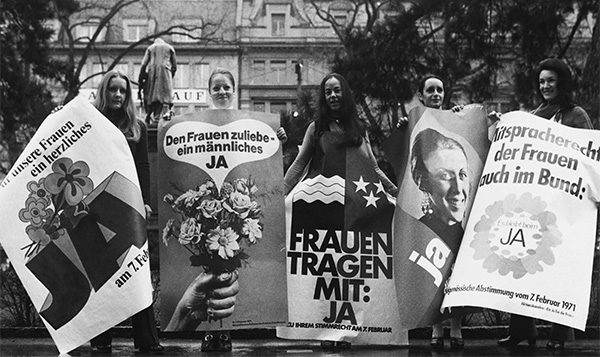Swiss suffragettes, 1971