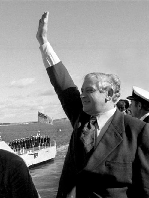 Norman Kirk farewells HMNZS Otago