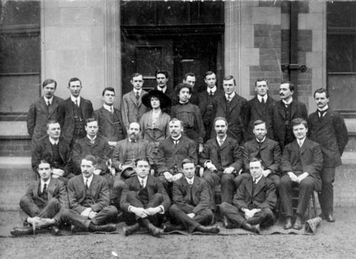 Ernest Marsden, front right