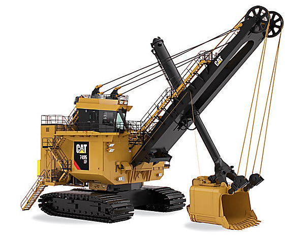 Caterpillar 7495 HF electric rope shovel