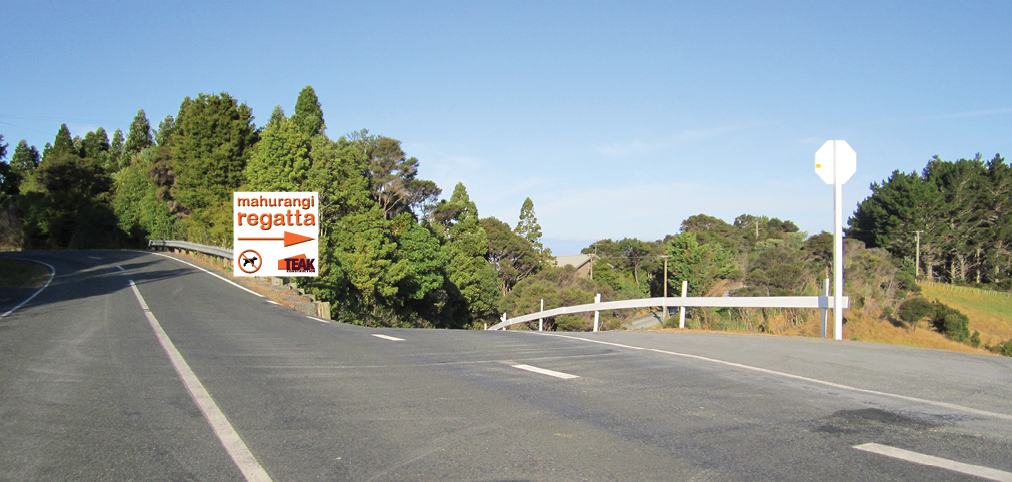 Ngarewa-Drive intersection sign