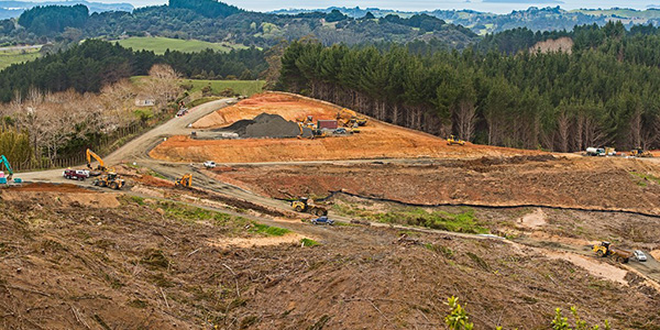 Motorway construction at Moir Hill