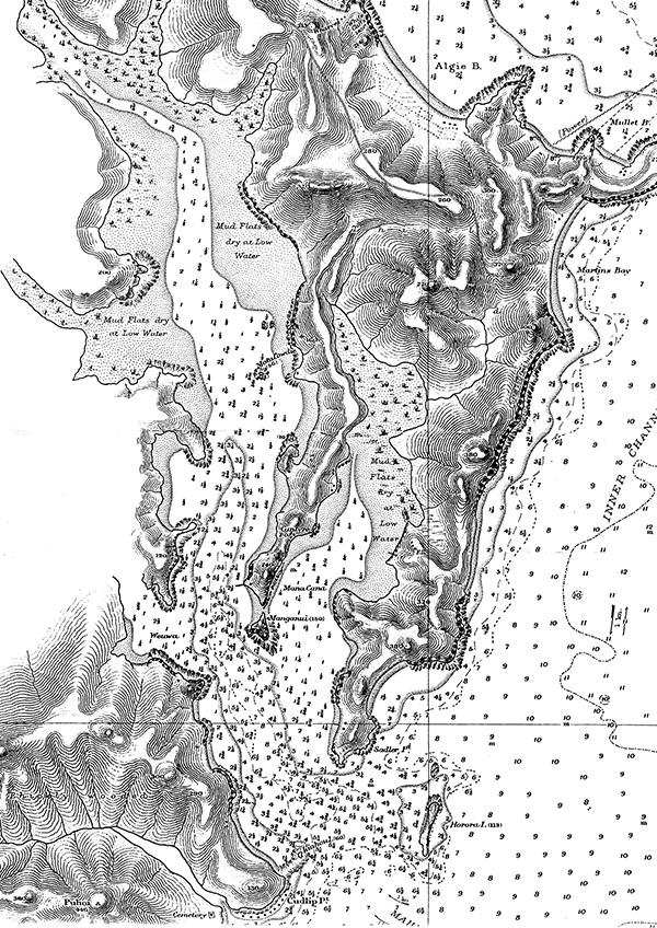 Pudsey-Dawson chart of the Mahurangi Harbour