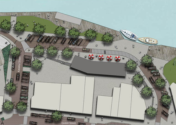 Town-centre upgrade, Wharf Street concept