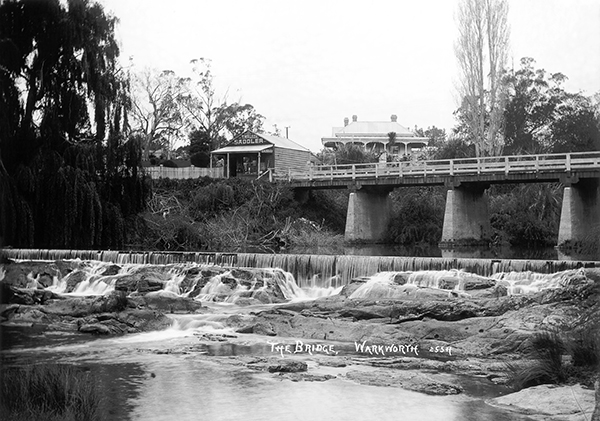 Elizabeth Street Bridge and Wilson Cement Works weir