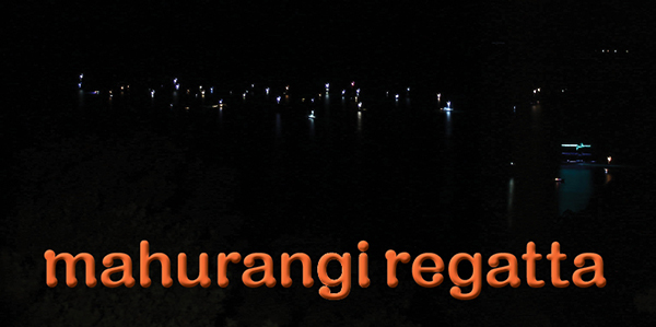 Mahurangi Regatta eve riding lights