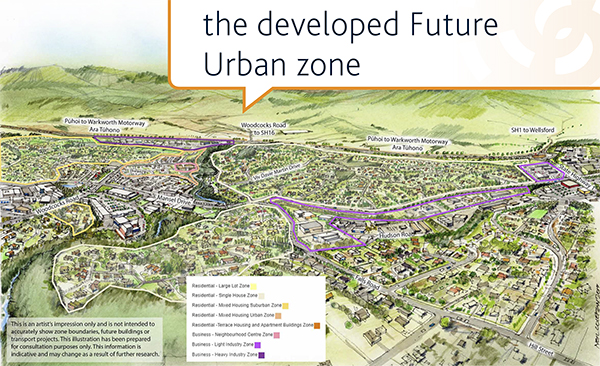 Draft Warkworth Structure Plan, artist’s impression