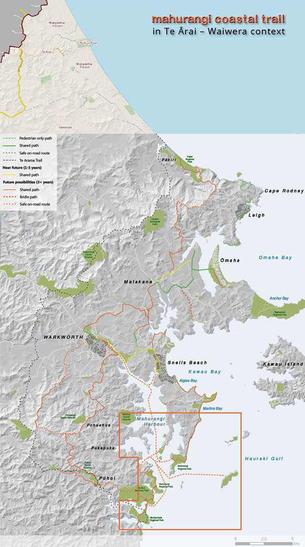 Trails Waiwera to Pākiri