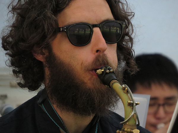 West City Jazz Orchestra saxophonist, Mahurangi Regatta 2020