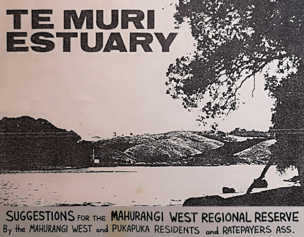 Elements of cover of 1987 Suggestions for the Mahurangi West Regional Reserve document