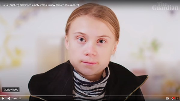 Greta Thunberg, 10 December 2020