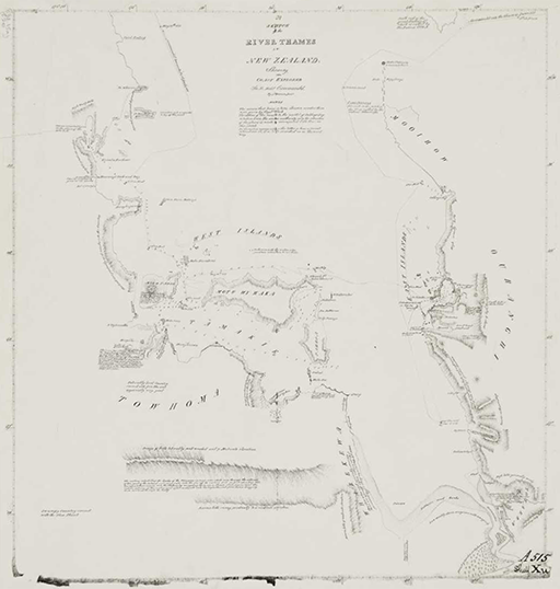 Captain James Downie, Sketch of the Thames River, 1821