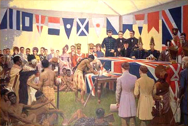 Treaty of Waitangi signing