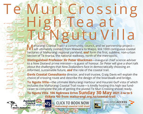 Invitation to Te Muri Crossing High Tea, 30 May fundraiser