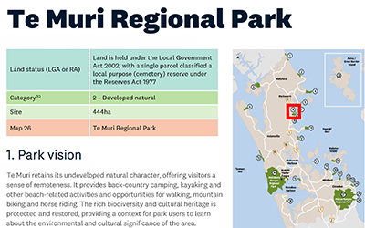 Te Muri, the Mahurangi Coastal Trail, and previous trials